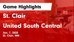 St. Clair  vs United South Central Game Highlights - Jan. 7, 2020