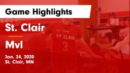 St. Clair  vs Mvl Game Highlights - Jan. 24, 2020