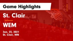 St. Clair  vs WEM Game Highlights - Jan. 23, 2021