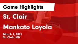St. Clair  vs Mankato Loyola  Game Highlights - March 1, 2021