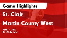 St. Clair  vs Martin County West  Game Highlights - Feb. 3, 2022