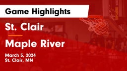 St. Clair  vs Maple River  Game Highlights - March 5, 2024