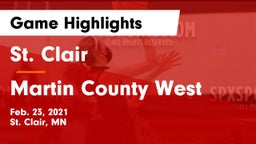 St. Clair  vs Martin County West  Game Highlights - Feb. 23, 2021