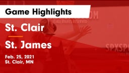 St. Clair  vs St. James  Game Highlights - Feb. 25, 2021