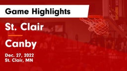 St. Clair  vs Canby  Game Highlights - Dec. 27, 2022