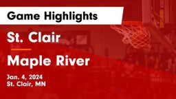 St. Clair  vs Maple River  Game Highlights - Jan. 4, 2024