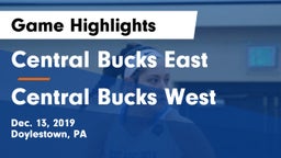 Central Bucks East  vs Central Bucks West  Game Highlights - Dec. 13, 2019