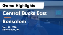 Central Bucks East  vs Bensalem  Game Highlights - Jan. 14, 2020