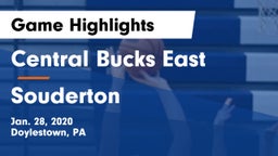 Central Bucks East  vs Souderton  Game Highlights - Jan. 28, 2020