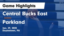 Central Bucks East  vs Parkland  Game Highlights - Jan. 29, 2020