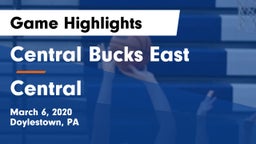 Central Bucks East  vs Central  Game Highlights - March 6, 2020