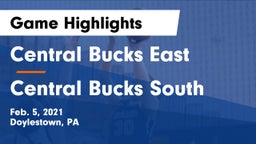 Central Bucks East  vs Central Bucks South  Game Highlights - Feb. 5, 2021