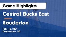 Central Bucks East  vs Souderton  Game Highlights - Feb. 16, 2021