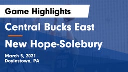 Central Bucks East  vs New Hope-Solebury  Game Highlights - March 5, 2021