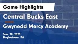 Central Bucks East  vs Gwynedd Mercy Academy  Game Highlights - Jan. 28, 2023