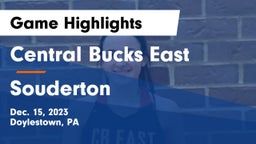 Central Bucks East  vs Souderton  Game Highlights - Dec. 15, 2023