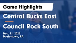 Central Bucks East  vs Council Rock South  Game Highlights - Dec. 21, 2023