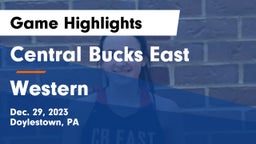 Central Bucks East  vs Western  Game Highlights - Dec. 29, 2023