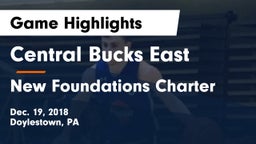 Central Bucks East  vs New Foundations Charter Game Highlights - Dec. 19, 2018