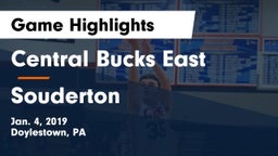 Central Bucks East  vs Souderton  Game Highlights - Jan. 4, 2019