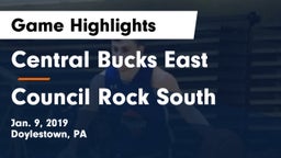 Central Bucks East  vs Council Rock South  Game Highlights - Jan. 9, 2019