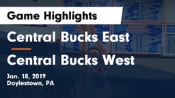 Central Bucks East  vs Central Bucks West  Game Highlights - Jan. 18, 2019