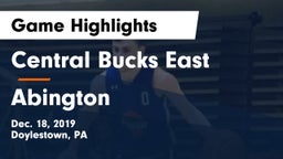 Central Bucks East  vs Abington  Game Highlights - Dec. 18, 2019