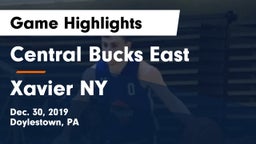 Central Bucks East  vs Xavier NY Game Highlights - Dec. 30, 2019