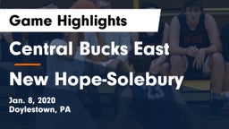Central Bucks East  vs New Hope-Solebury  Game Highlights - Jan. 8, 2020