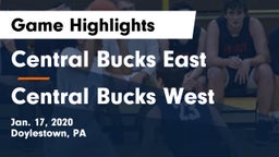 Central Bucks East  vs Central Bucks West  Game Highlights - Jan. 17, 2020