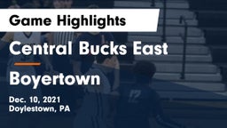 Central Bucks East  vs Boyertown  Game Highlights - Dec. 10, 2021