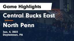 Central Bucks East  vs North Penn  Game Highlights - Jan. 4, 2022