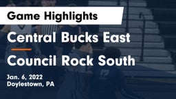 Central Bucks East  vs Council Rock South  Game Highlights - Jan. 6, 2022