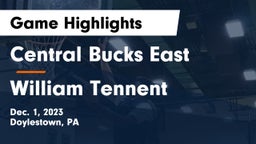 Central Bucks East  vs William Tennent  Game Highlights - Dec. 1, 2023