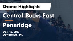 Central Bucks East  vs Pennridge  Game Highlights - Dec. 12, 2023