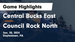 Central Bucks East  vs Council Rock North  Game Highlights - Jan. 20, 2024