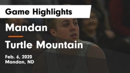 Mandan  vs Turtle Mountain  Game Highlights - Feb. 6, 2020