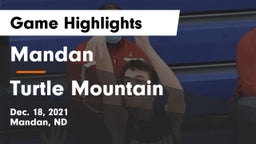 Mandan  vs Turtle Mountain  Game Highlights - Dec. 18, 2021