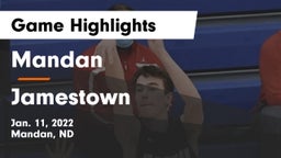 Mandan  vs Jamestown  Game Highlights - Jan. 11, 2022