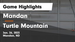 Mandan  vs Turtle Mountain  Game Highlights - Jan. 26, 2023