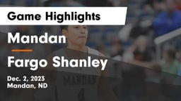 Mandan  vs Fargo Shanley  Game Highlights - Dec. 2, 2023
