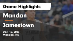 Mandan  vs Jamestown  Game Highlights - Dec. 15, 2023