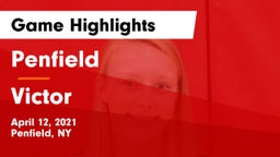 Penfield  vs Victor  Game Highlights - April 12, 2021