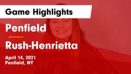 Penfield  vs Rush-Henrietta  Game Highlights - April 14, 2021