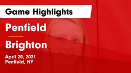 Penfield  vs Brighton  Game Highlights - April 20, 2021