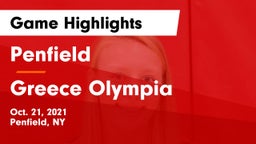 Penfield  vs Greece Olympia  Game Highlights - Oct. 21, 2021