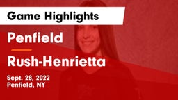 Penfield  vs Rush-Henrietta  Game Highlights - Sept. 28, 2022