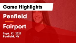 Penfield  vs Fairport  Game Highlights - Sept. 12, 2023