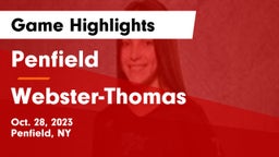 Penfield  vs Webster-Thomas  Game Highlights - Oct. 28, 2023
