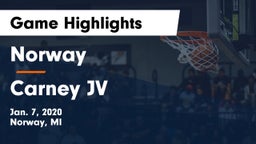 Norway  vs Carney JV Game Highlights - Jan. 7, 2020